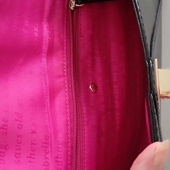 Kate Spade Moonlit Soiree Sonia Black Saffiano Leather Crossbody - Picture 11 of 12